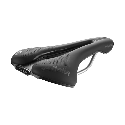Selle Italia FLITE Boost Gravel TI 316 Superflow – Gravel-Fahrradsattel, anatomisches Loch, leichte Polsterung, Stoßdämpfer – Größe L3, Schwarz Selle Italia FLITE Boost Gravel TI 316 Superflow – Gravel-Fahrradsattel, anatomisches Loch, leichte Polsterung, Stoßdämpfer – Größe L3, Schwarz von Selle Italia