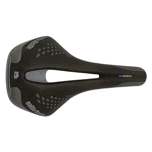 Selle Italia - LADY Path GF, Damen-Fahrradsattel mit Gelsitz, geeignet für Trekking, Pendler, Rennrad und E-Bike – Schwarz von Selle Italia