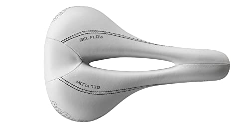 Selle Italia Lady Gel TM Flow – Damen-Rennradsattel, Fahrradsattel für Damen, Mangan-Schienenrohr Ø7, Road Gran Turismo Fibra-Tek-Sattel, Komfort-Gel, Stoßdämpfer – Größe L2, Weiß Selle Italia Lady Gel TM Flow – Damen-Rennradsattel, Fahrradsattel für Damen, Mangan-Schienenrohr Ø7, Road Gran Turismo Fibra-Tek-Sattel, Komfort-Gel, Stoßdämpfer – Größe L2, Weiß von Selle Italia