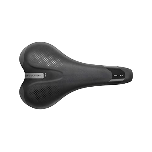 Selle Italia Herren Garda Gel Hi-Viz Fahrradsattel, Schwarz, 165 x 270 mm von Selle Italia