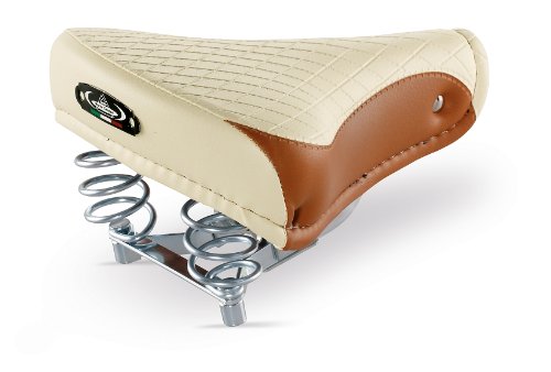 FAHRRADSATTEL CITYSATTEL Leder Damen Herren für CITYRAD BEACHCRUISER HOLLANDRAD in Vintage Retro Look 1750 Export Farbe : Braun/Creme - Made in Italy FAHRRADSATTEL CITYSATTEL Leder Damen Herren für CITYRAD BEACHCRUISER HOLLANDRAD in Vintage Retro Look 1750 Export Farbe : Braun/Creme - Made in Italy von Selle Montegrappa