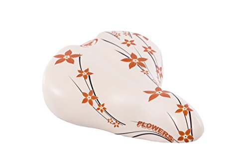 FAHRRADSATTEL Leder CITYSATTEL für 24-26 - 28 Zoll Fahrrad - Happy Flowers XC061 beige - Made in Italy FAHRRADSATTEL Leder CITYSATTEL für 24-26 - 28 Zoll Fahrrad - Happy Flowers XC061 beige - Made in Italy von Selle Montegrappa