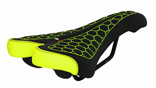 Fahrradsattel FatBike Montegrappa für Mountainbike, Trekking, Unisex, Modell SM 4010, hergestellt in Italien, Farbe Gelb Fahrradsattel FatBike Montegrappa für Mountainbike, Trekking, Unisex, Modell SM 4010, hergestellt in Italien, Farbe Gelb von Selle Montegrappa