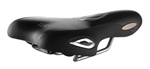 Selle Royal Lookin (athletic) Fahrrad-Sattel//Unisex, Ausführung:schwarz/silber, Dimension:279x160 mm von Selle Royal