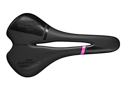 Selle San Marco ERA Lady Dynamic - Fahrradsattel für Frauen, Rennradsattel Damen, bequem und ergonomisch, mit Flacher Form und Schiene aus Stahllegierung – Einheitsgröße, Schwarz/Rosa Selle San Marco ERA Lady Dynamic - Fahrradsattel für Frauen, Rennradsattel Damen, bequem und ergonomisch, mit Flacher Form und Schiene aus Stahllegierung – Einheitsgröße, Schwarz/Rosa von Selle San Marco