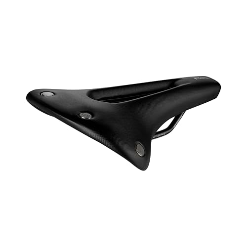 Selle San Marco Regal Short Dynamic – Gravel- und Bikepacking-Fahrradsattel, mit Mangan-Schiene, anatomischem Loch, Design mit Nieten – Größe L3, Schwarz von Selle San Marco