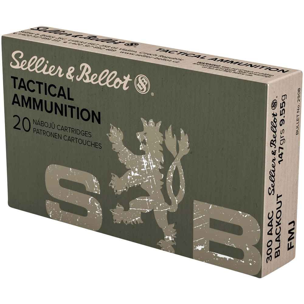 Sellier & Bellot .300 AAC Blackout FMJ, 20 Schuss Geschossgewicht: 147 grs von Sellier & Bellot