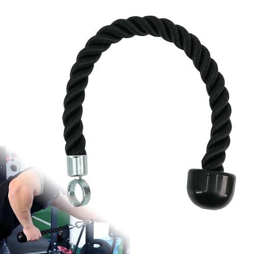 Selyse Nylon Trizepsseil Kraftstation Bizeps- und Trizepsseil mit rutschfestem Einzelgriff für Workout, Fitnessstudio oder Zuhause,60cm Selyse Nylon Trizepsseil Kraftstation Bizeps- und Trizepsseil mit rutschfestem Einzelgriff für Workout, Fitnessstudio oder Zuhause,60cm von Selyse
