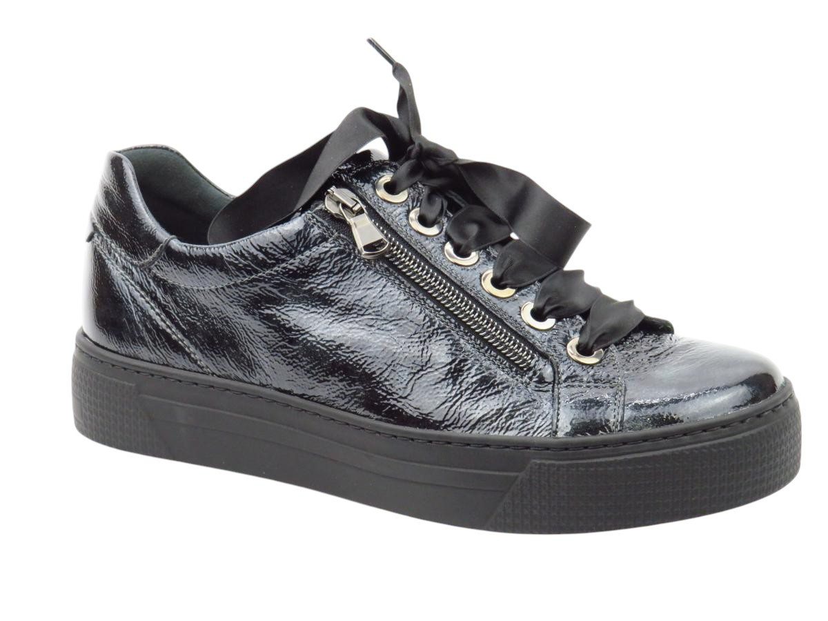 Semler Knautschlack grau/schw. Sneaker Semler Knautschlack grau/schw. Sneaker von Semler