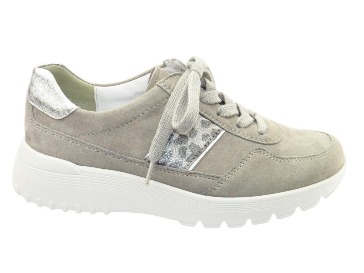 Semler Samtchev./Met. silber gra Sneaker Semler Samtchev./Met. silber gra Sneaker von Semler