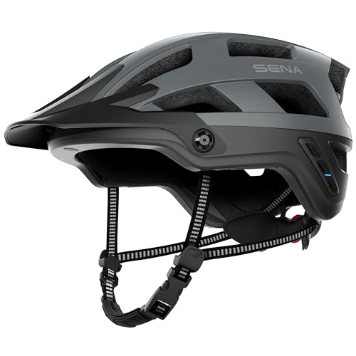 Smart Mountainbike-Helm - Sena M1/M1 EVO (M1 ver2, Mattgrau, L) von Sena