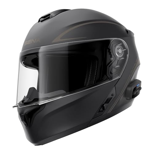 Sena Outrush R Bluetooth Klapphelm mit Intercomsystem (Schwarz, L) von Sena