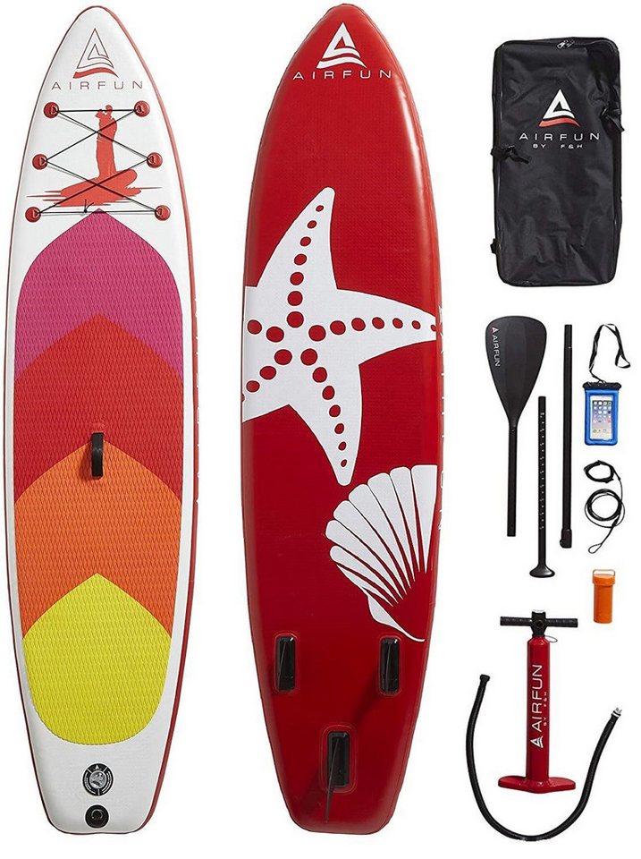 Sena Inflatable SUP-Board SUP Board Paddleboard, Komplett Set, 305x76x15cm, Traglast 150 kg, (iSup für Anfänger & Fortgeschrittene, Aufblasbares paddelboard, Paddle, 1 tlg., Surfbrett Aufblasbar, Standup Wasser Set, Standpaddel Paddleboard), aufblasbar Paddel 2 Personen, Stand Up Paddling, Standup Paddle Board von Sena