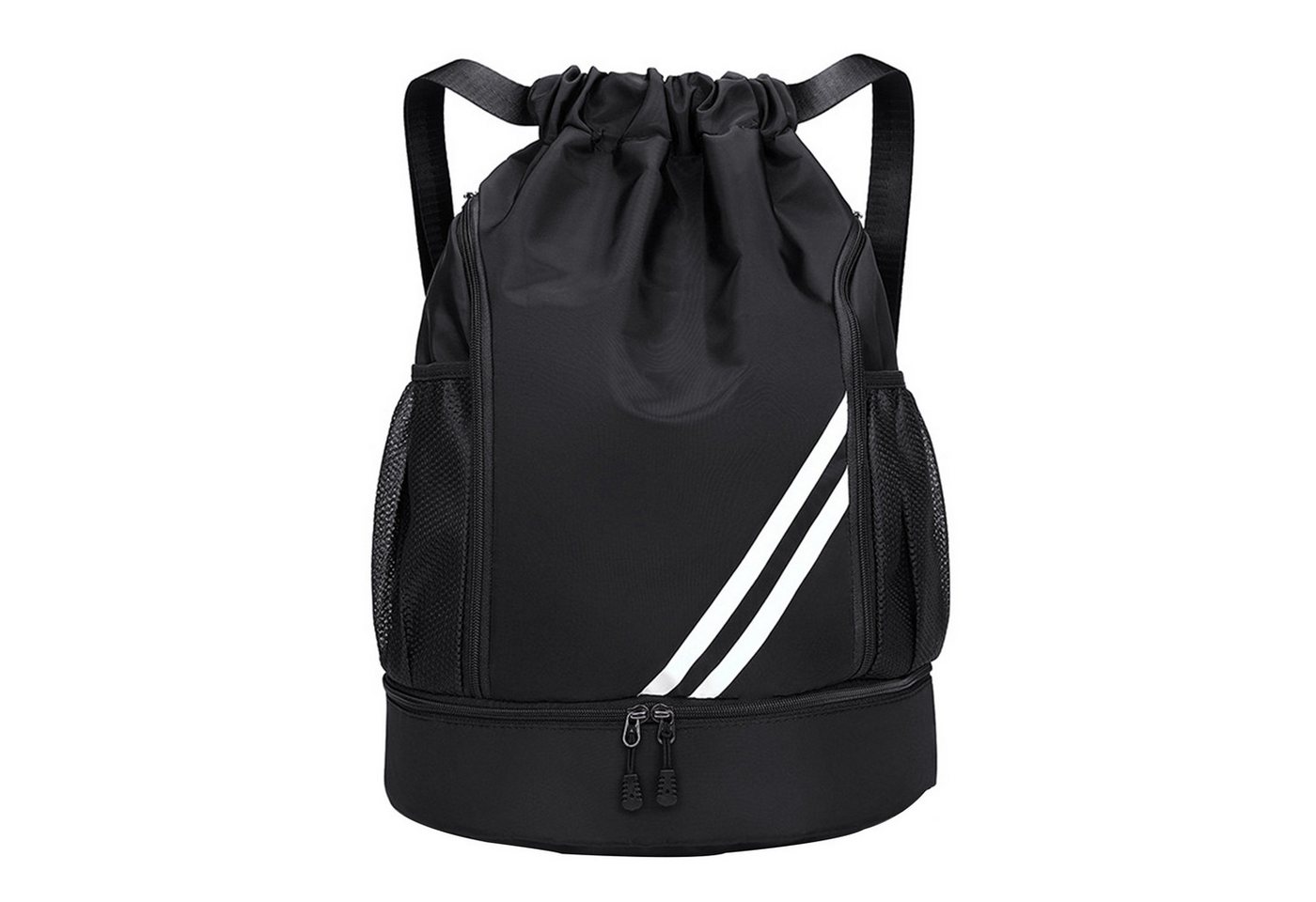 Senmudi Balltasche Turnbeutel Sportbeutel mit Kordelzug Große Kapazität Fußball Tasche (große Kapazität, verstellbar,Mit Ball- und Bodenfach, wasserdicht, Ideal für Damen, Herren, Junioren, Fußball), Herren wasserdichter Rucksack von Senmudi