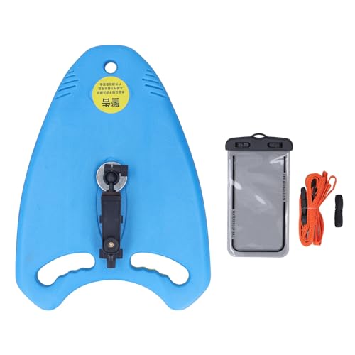 Schwimm-Kickboard mit Handyhalter, faltbares Eva-Schaum-Schwimmbrett mit 1/4-Zoll-Gewinde für Panoramakameras, Action-Kameras (Blue) von Senrusa