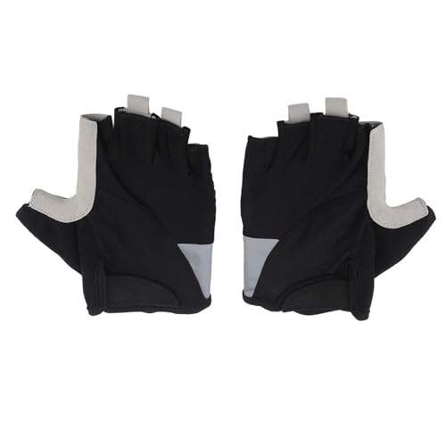 Senrusa Männer Radfahren Halbfinger Handschuhe Anti Rutsch Stoßdämpfung Fingerlose Handschuh Outdoor Radfahren Wandern (L) von Senrusa