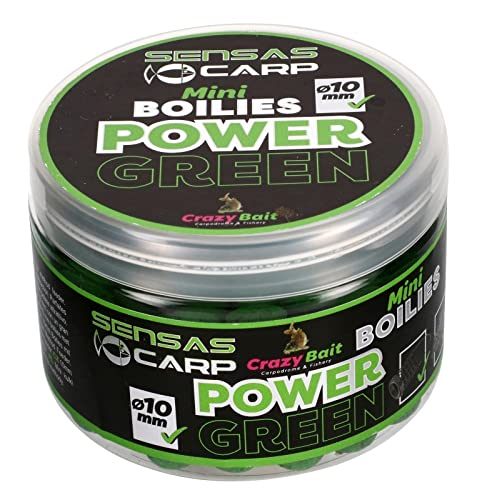 Sensas Bouillettes Mini Boilies Power Green - 70g - Vert - 45804 von Sensas