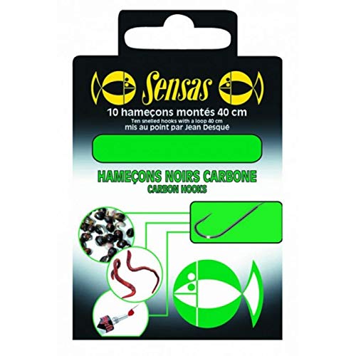Sensas - Hamecons Montes Noir Carbone 16-10 - 55205 Sensas - Hamecons Montes Noir Carbone 16-10 - 55205 von Sensas