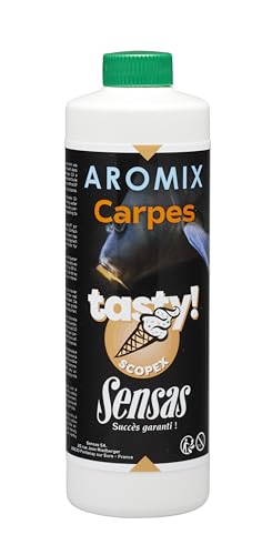 Sensas Lockstoff Aromix Carp Tasty Scopex – 500 ml – Jaune – 74628 von Sensas