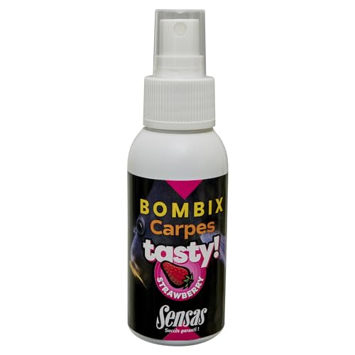 Sensas Lockstoff Bombix Carp Tasty Strawberry – 75 ml – Rouge – 81036 von Sensas