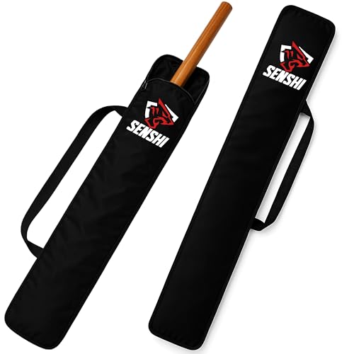 Senshi Japan Jo Tragetasche mit mehreren Taschen, Nylon, Waffentragetasche, Schwarz, 134,6 cm Lange Bokken Fall Shinai-Tragetasche Senshi Japan Jo Tragetasche mit mehreren Taschen, Nylon, Waffentragetasche, Schwarz, 134,6 cm Lange Bokken Fall Shinai-Tragetasche von Senshi Japan