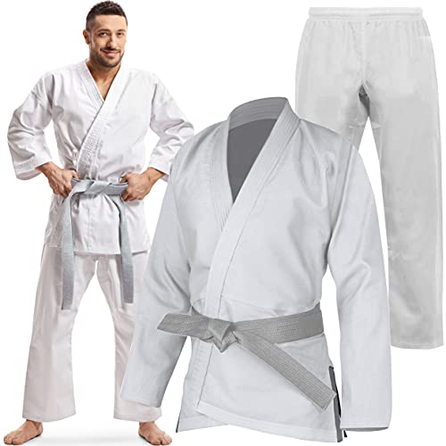 Senshi Japan Kampfsportanzug aus Baumwolle, Karate-Gi, mit Gürtel, weiß, 2/150 Senshi Japan Kampfsportanzug aus Baumwolle, Karate-Gi, mit Gürtel, weiß, 2/150 von Senshi Japan
