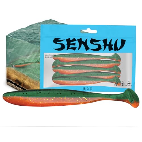 Senshu Breazy Shiner 10cm - 5,37g - 5Stück - Angry Carrot | Gummifische von Senshu