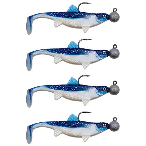 Senshu Real Fin Shad Ready2Catch 8cm - Flaky Blue - 11g - 4 Stück | Gummifische Senshu Real Fin Shad Ready2Catch 8cm - Flaky Blue - 11g - 4 Stück | Gummifische von Senshu