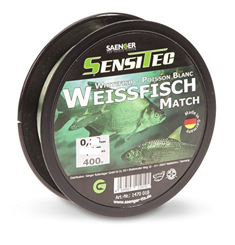 SÃƒ¤nger Sensitec Match WeiÃƒŸfisch limpid Green 400m 0,15mm von Sensitec