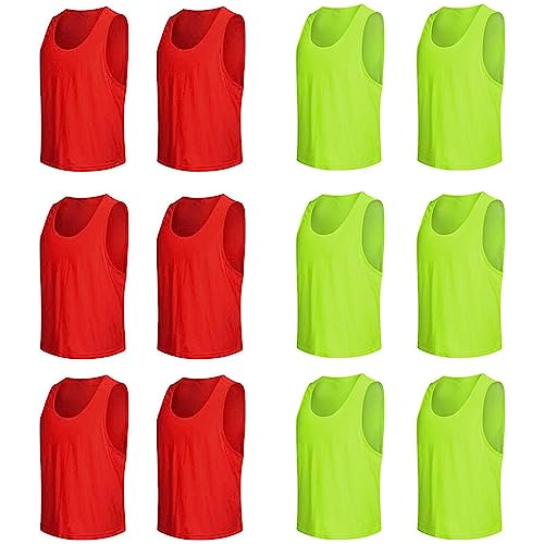 Senston 12 Stück Leibchen für Fußball, Basketball, Baseball Training, Fußball Trainingsleibchen für Anfänger, Jugendliche und Erwachsene Senston 12 Stück Leibchen für Fußball, Basketball, Baseball Training, Fußball Trainingsleibchen für Anfänger, Jugendliche und Erwachsene von Senston