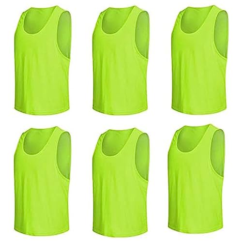 Senston 6 Stück Leibchen für Fußball, Basketball, Baseball Training, Fußball Trainingsleibchen für Anfänger, Jugendliche und Erwachsene Senston 6 Stück Leibchen für Fußball, Basketball, Baseball Training, Fußball Trainingsleibchen für Anfänger, Jugendliche und Erwachsene von Senston