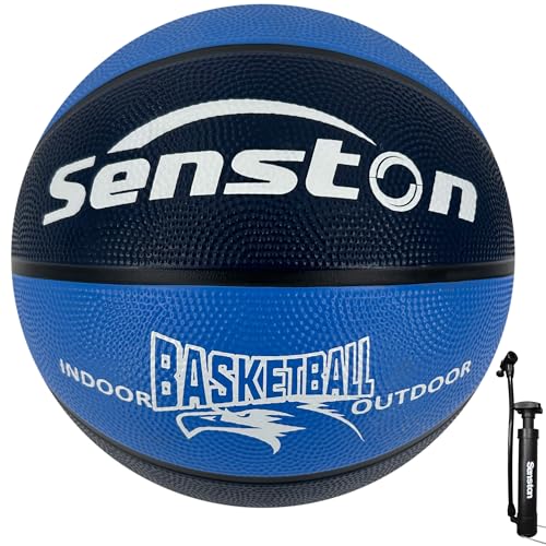 Senston Basketball Größe 5 Anfänger Basketbälle für Indoor und Outdoor,Blue Senston Basketball Größe 5 Anfänger Basketbälle für Indoor und Outdoor,Blue von Senston