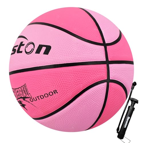 Senston Basketball Größe 5 Anfänger Basketbälle für Indoor und Outdoor,Rosa von Senston