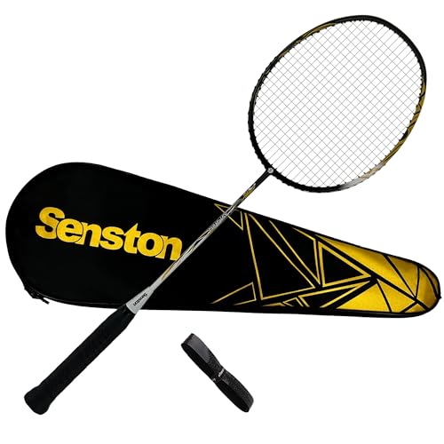Senston Carbon-Fiber Badmintonschläger Profi 5U Ultraleicht Badminton Schläger Mit Tasche Senston Carbon-Fiber Badmintonschläger Profi 5U Ultraleicht Badminton Schläger Mit Tasche von Senston