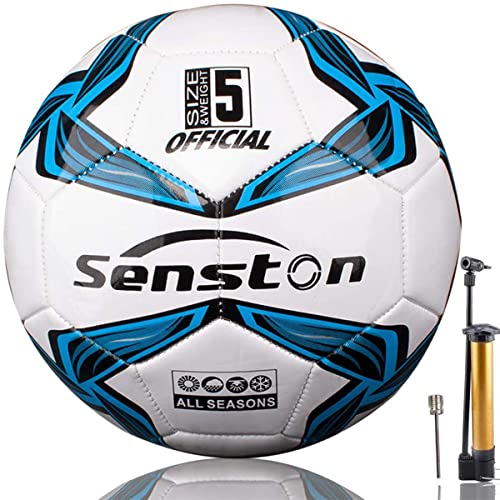 Senston Fußball Ball Wasserdicht Sport Training Ball Freizeitbälle für Fußbälle, Größe 5 von Senston
