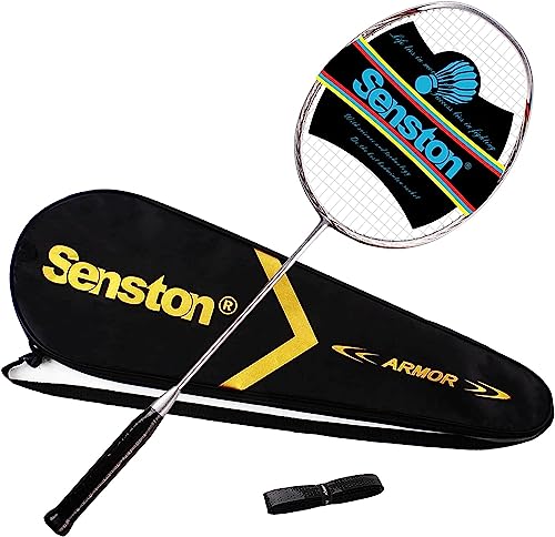 Senston N80 Ultraleicht Graphit Badmintonschläger Carbon-Fiber Badminton schläger mit Schlägertasche von Senston