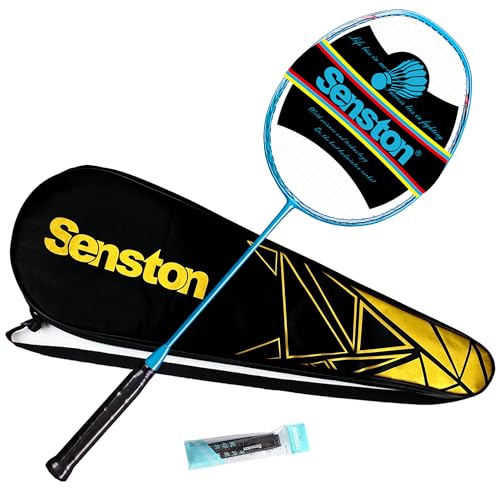 Senston N80 Ultra-Lict 100% Graphit Badmintonschläger Carbon Badminton schläger mit Schlägertasche von Senston