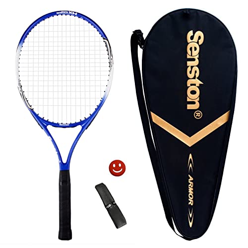 Senston Tennisschläger 25 One-Piece-Design Tennis Schläger Set mit Tennistasche,Overgrip,Vibrationsdämpfer von Senston