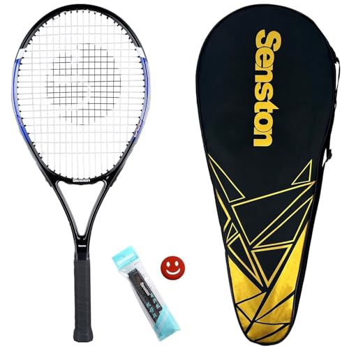 Senston Tennisschläger, 68,6 cm, für Unisex, Anfänger und Freizeitspieler, guter Griff mit Tennistasche und Vibrationsdämpfer von Senston