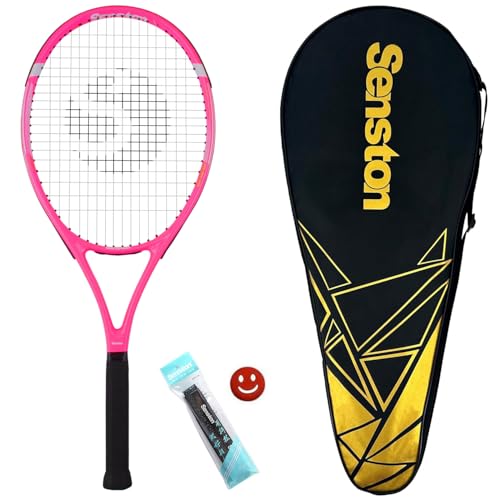 Senston Tennisschläger Unisex, Tennis Racket für Anfänger und Freizeitspieler mit Tennistasche, Overgrip, Vibrationsdämpfer Senston Tennisschläger Unisex, Tennis Racket für Anfänger und Freizeitspieler mit Tennistasche, Overgrip, Vibrationsdämpfer von Senston