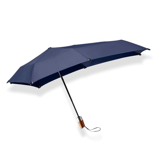 SENZ ° mini automatic deluxe foldable storm umbrella pure black von Senz