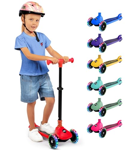 SereneLife 3-Wheel Foldable Kids Scooter – LED Wheel Lights, Adjustable Handlebar, Rear Foot Brake, Lean-to-Steer, Anti-Slip Deck – Ideal for Toddlers & Kids 3+, up to 110 lbs SereneLife 3-Wheel Foldable Kids Scooter – LED Wheel Lights, Adjustable Handlebar, Rear Foot Brake, Lean-to-Steer, Anti-Slip Deck – Ideal for Toddlers & Kids 3+, up to 110 lbs von SereneLife