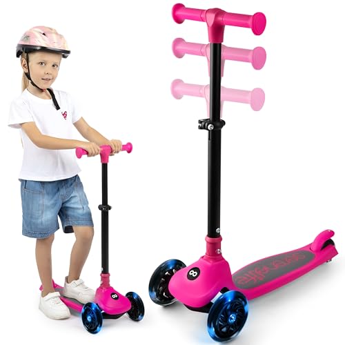 SereneLife 3-Wheel Foldable Kids Scooter – LED Wheel Lights, Adjustable Handlebar, Rear Foot Brake, Lean-to-Steer, Anti-Slip Deck – Ideal for Toddlers & Kids 3+, up to 110 lbs SereneLife 3-Wheel Foldable Kids Scooter – LED Wheel Lights, Adjustable Handlebar, Rear Foot Brake, Lean-to-Steer, Anti-Slip Deck – Ideal for Toddlers & Kids 3+, up to 110 lbs von SereneLife