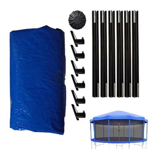 12FT Trampolin-Schattenabdeckung, Trampolin Sonnenschutz Trampolin Überdachung Abdeckung, wasserdichte staubdichte Dach Abdeckung für Trampolin mit 8 Stangen 12FT Trampolin-Schattenabdeckung, Trampolin Sonnenschutz Trampolin Überdachung Abdeckung, wasserdichte staubdichte Dach Abdeckung für Trampolin mit 8 Stangen von Setauoo