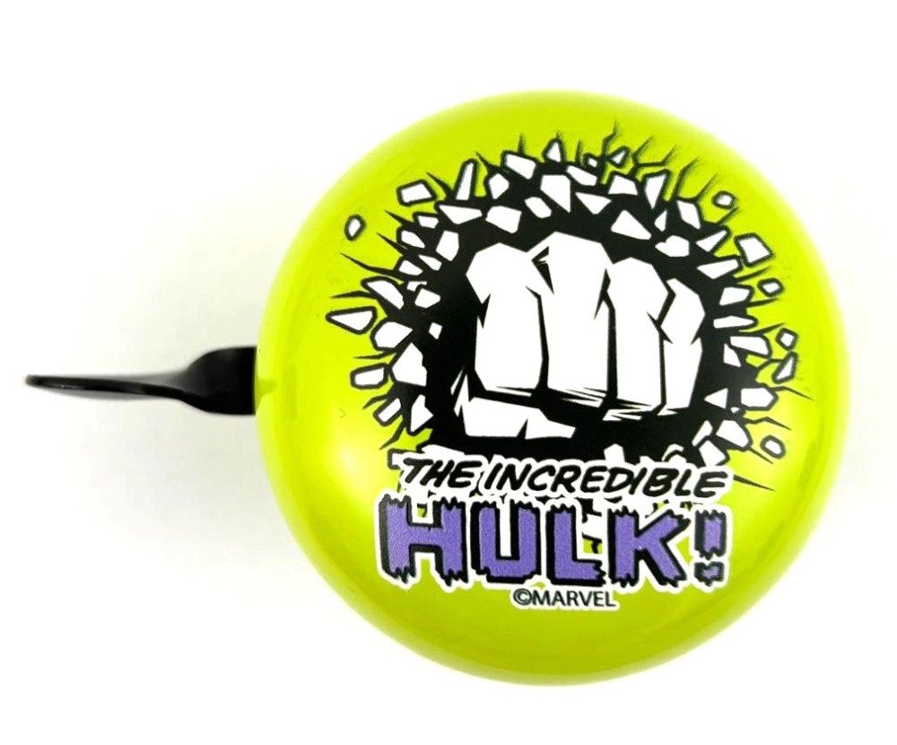 Seven Polska Fahrradklingel Marvel 2-Klang "The Incredible HULK", Ø 60mm, Retro Bell Seven Polska Fahrradklingel Marvel 2-Klang "The Incredible HULK", Ø 60mm, Retro Bell von Seven Polska