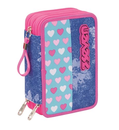 Seven Federmäppchen, Mäppchen, mehrfarbig, Federtasche für Schreibwaren, Etui mit Stiften, Kugelschreiber, mit 3 Fächern, Mädchen-Jungen, Schule - Grundschule, XXL FLYING DREAMS Seven Federmäppchen, Mäppchen, mehrfarbig, Federtasche für Schreibwaren, Etui mit Stiften, Kugelschreiber, mit 3 Fächern, Mädchen-Jungen, Schule - Grundschule, XXL FLYING DREAMS von Seven