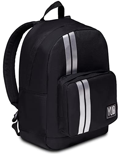 Seven Yub Unisex-Rucksack mit einem Fach — Erwachsene, Schwarz, Einheitsgröße von Seven