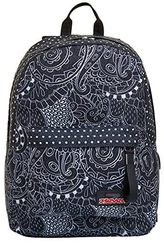 Seven RUCKSACK ISCHOOLPACK SEVEN Geräumige Schultasche für Teenager, Mädchen und Jungen, mit Laptopfach & USB Anschluss, italienisches Designschwarz, inkl. Powerbank Seven RUCKSACK ISCHOOLPACK SEVEN Geräumige Schultasche für Teenager, Mädchen und Jungen, mit Laptopfach & USB Anschluss, italienisches Designschwarz, inkl. Powerbank von Seven