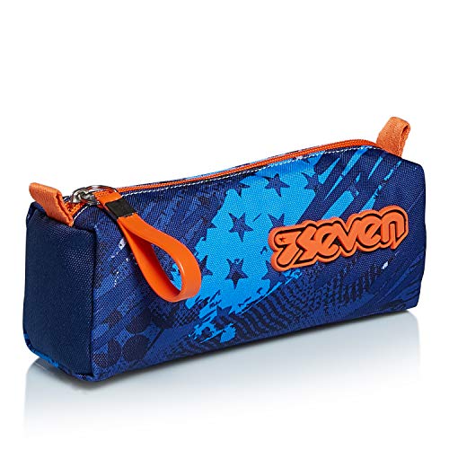 Federmäppchen SEVEN, Mäppchen, Federtasche für Schreibwaren, Mädchen&Jungen, Schule und Gymnasium, Teenager, blau, FLY STARS Federmäppchen SEVEN, Mäppchen, Federtasche für Schreibwaren, Mädchen&Jungen, Schule und Gymnasium, Teenager, blau, FLY STARS von Seven