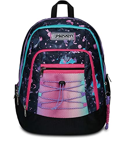 Seven Rucksack Advanced kabellosem Lautsprecher, Rosa, Taglia unica, schule von Seven